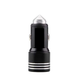 portable mini bullet shape car charger with hammer dual usb 2 4 a max 500x500 1